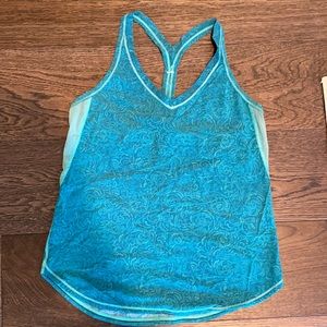 LULULEMON | EUC Blue-green racerback tank